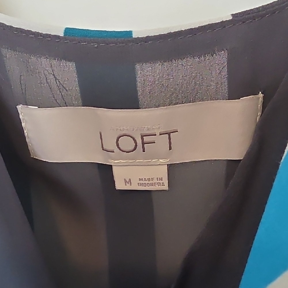 LOFT Multi-colored Striped Dress - Picture 2 of 7